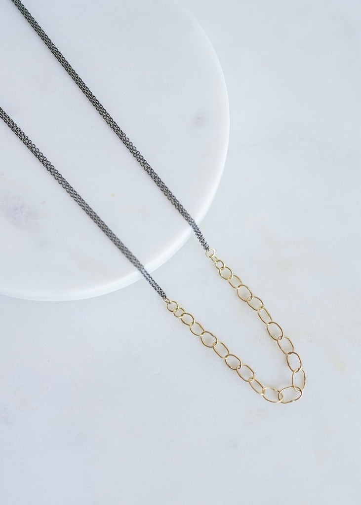 Sarah McGuire | Handmade 18k Links OX Double Chain