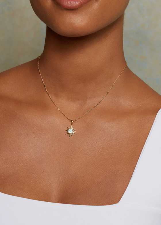 Satya Jewelry | Blue Topaz North Star Necklace