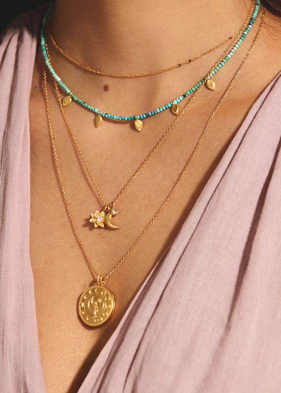Satya Jewelry | Spirit in Transformation Lotus Moon Necklace