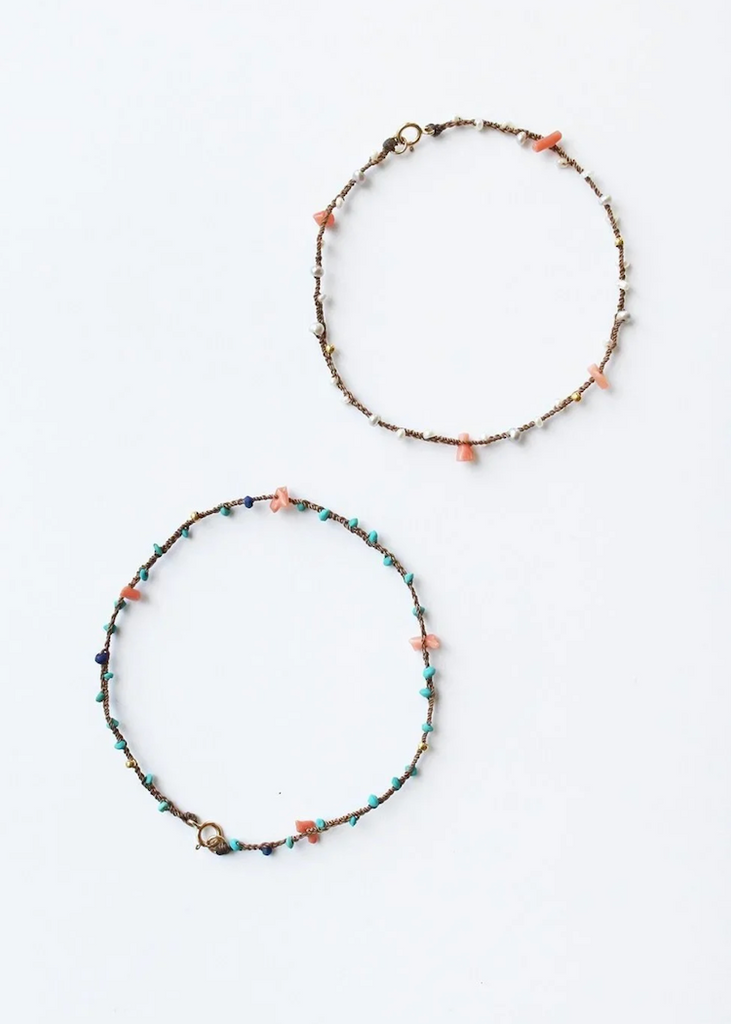 See Real Flowers | Braid Bracelet | Turquoise