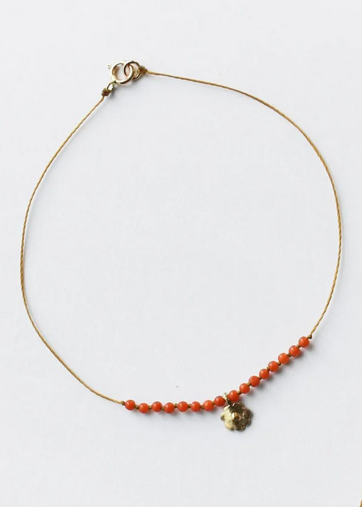 See Real Flowers | Daisy Bracelet | Coral