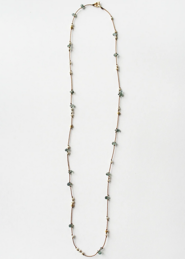 See Real Flowers | Dew Drop Necklace with Sapphires