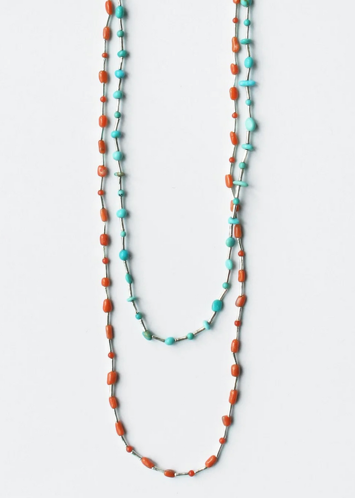 See Real Flowers | Garland Necklace | Turquoise