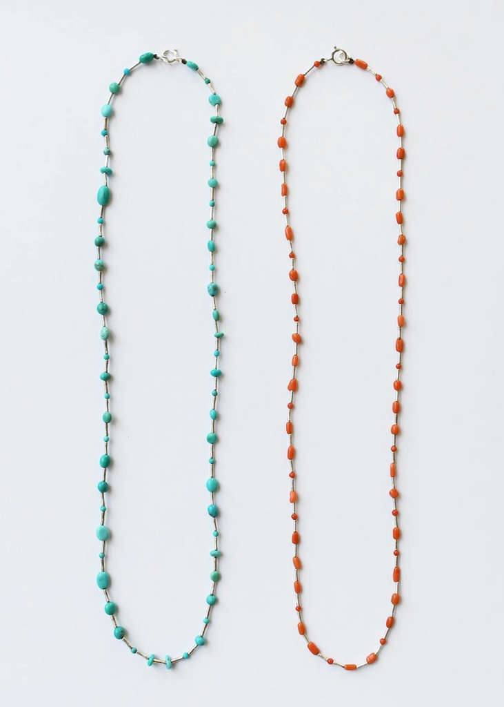 See Real Flowers | Garland Necklace | Turquoise