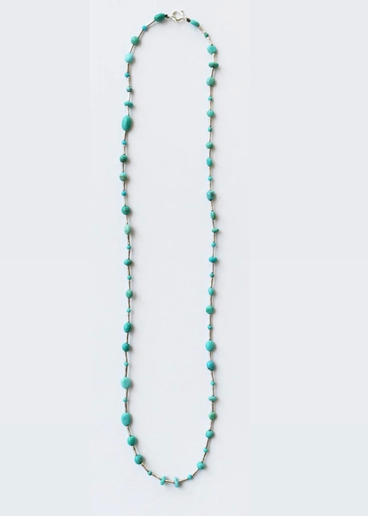See Real Flowers | Garland Necklace | Turquoise