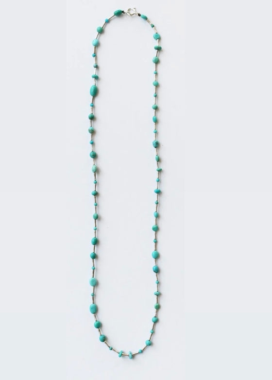 See Real Flowers | Garland Necklace | Turquoise