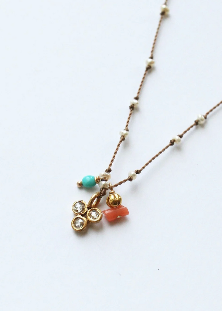 See Real Flowers | Past Present Future Necklace