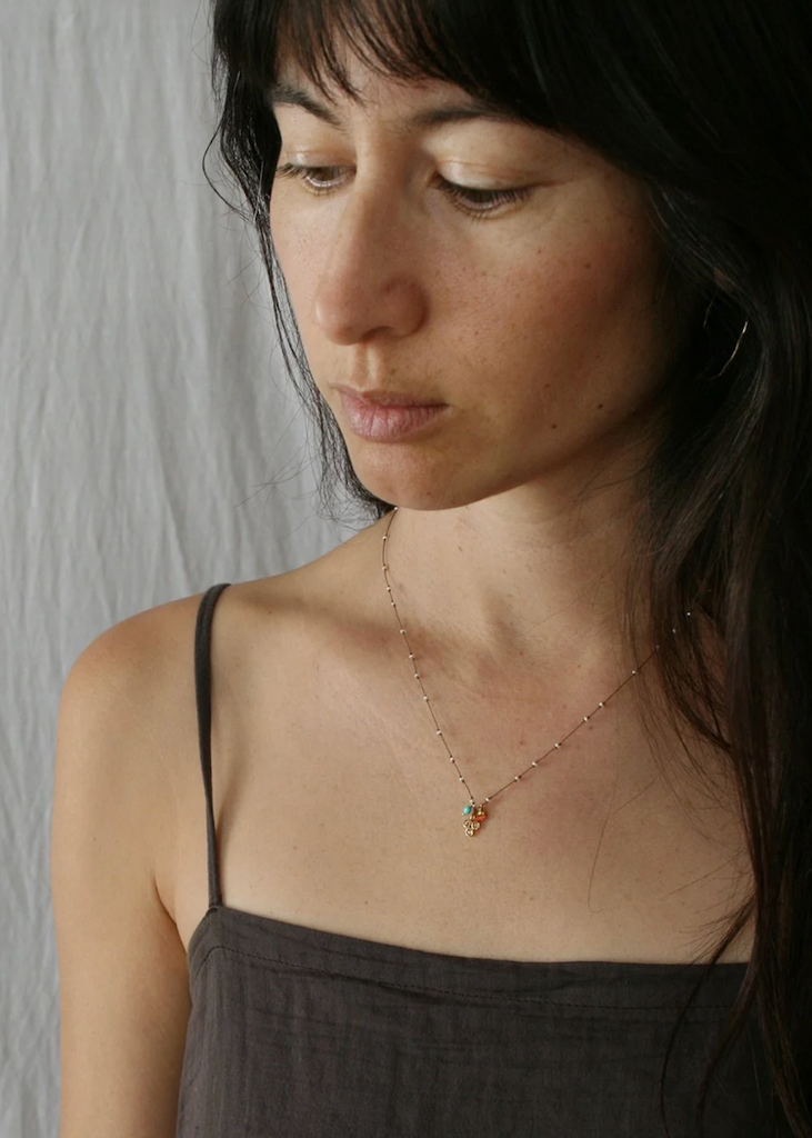 See Real Flowers | Past Present Future Necklace
