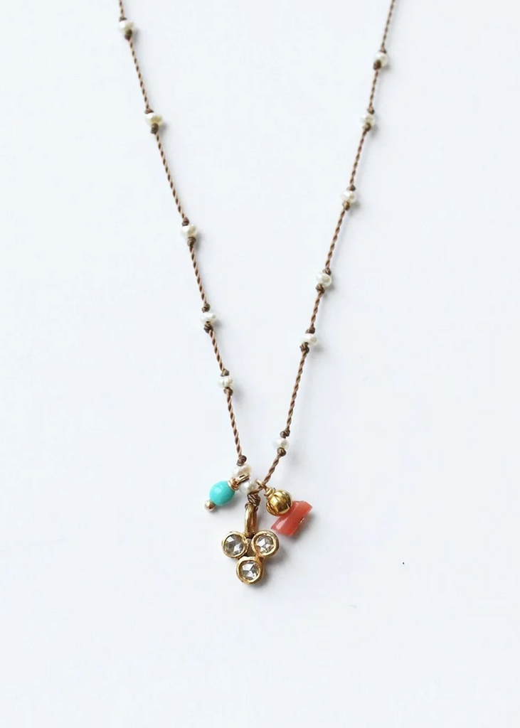 See Real Flowers | Past Present Future Necklace
