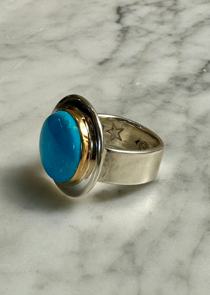 Sleeping Beauty Turquoise Ring