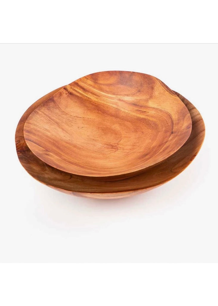 Itza | Small 10" Wave Bowl | Mahogany