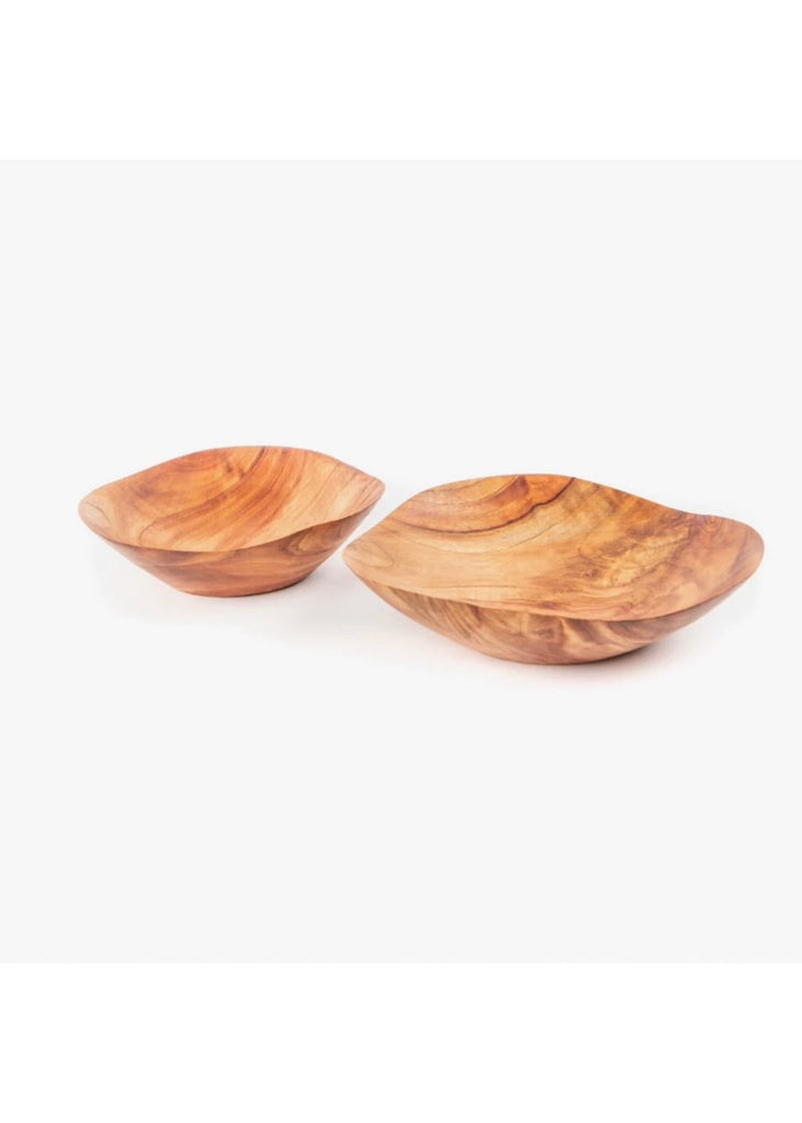 Itza | Small 10" Wave Bowl | Mahogany