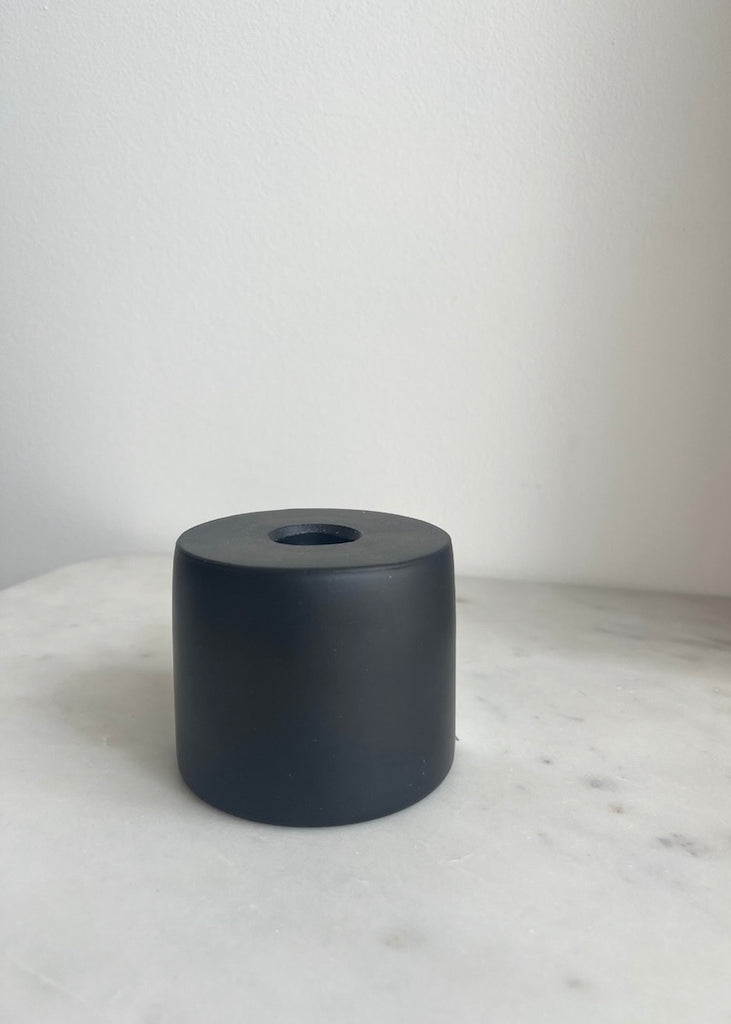 Small Barro Column Candle Holder
