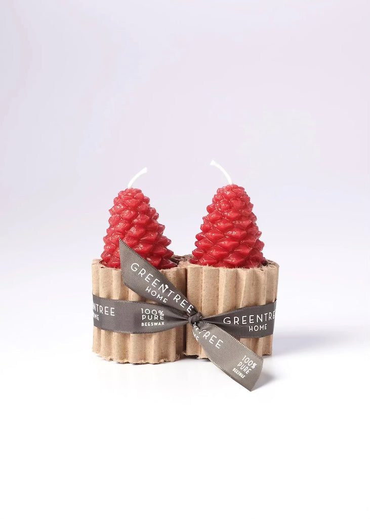Greentree Home | Small Cone Candle Pair