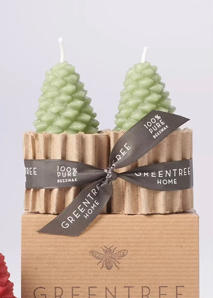 Greentree Home | Small Cone Candle Pair