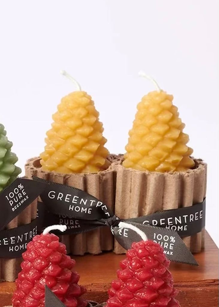 Greentree Home | Small Cone Candle Pair