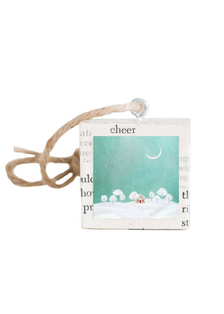 Snowy Night Holiday Ornament