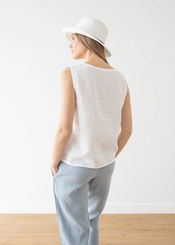 Solaire Linen | Alice Blouse White