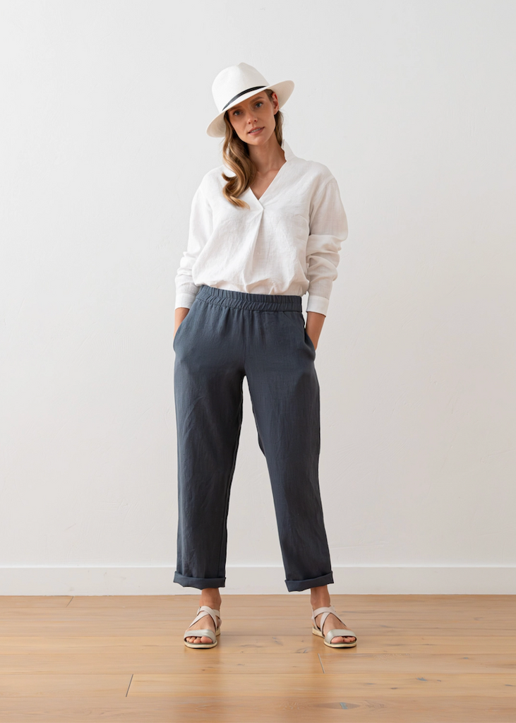 Solaire Linen | Nicolle Shirt White