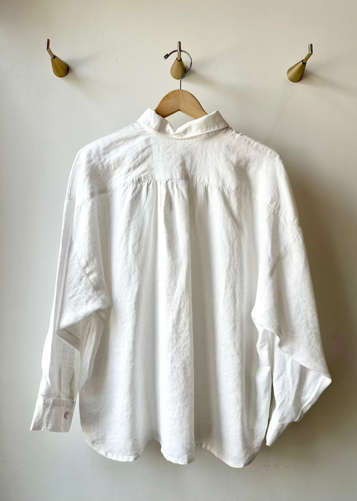 Solaire Linen | Ruth Oversized Shirt White