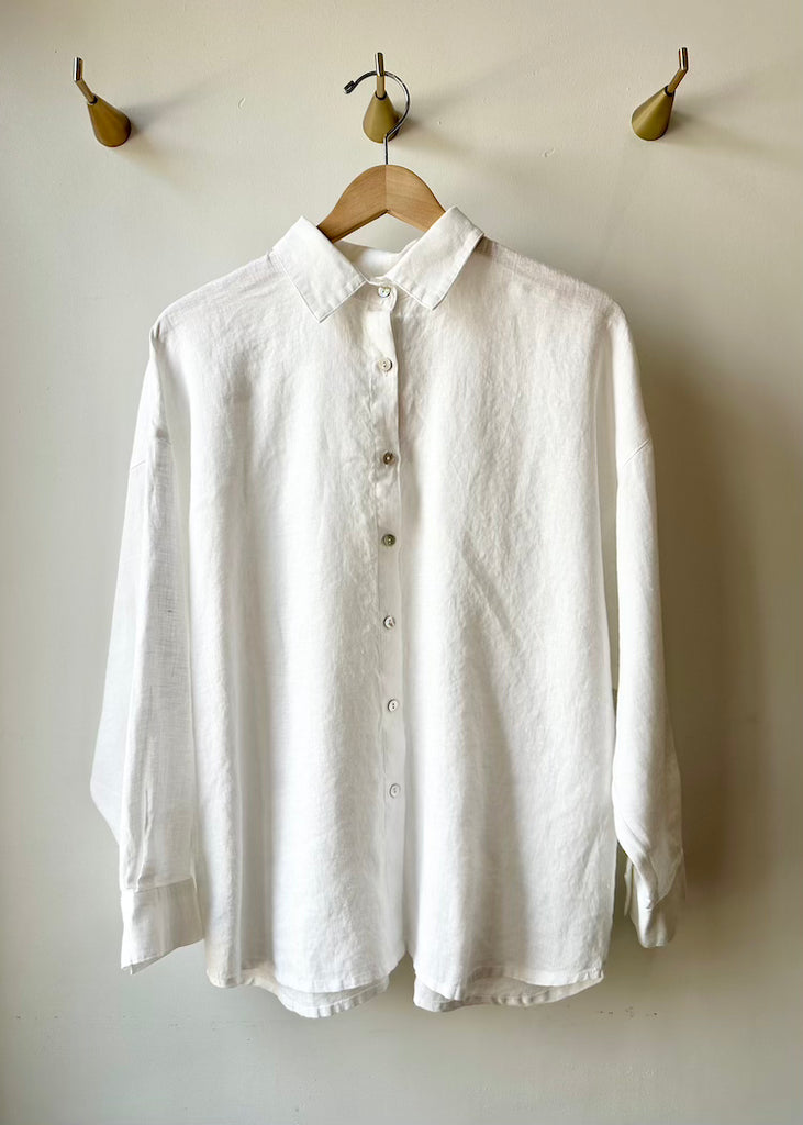 Solaire Linen | Ruth Oversized Shirt White