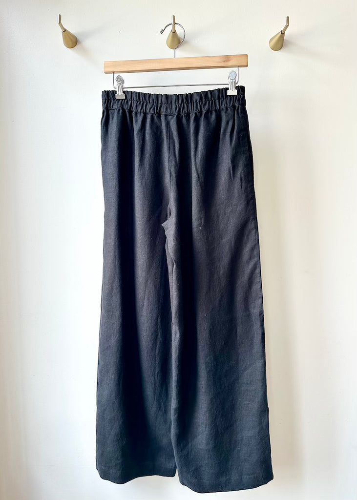 Solaire Linen | Ruth Trousers Black