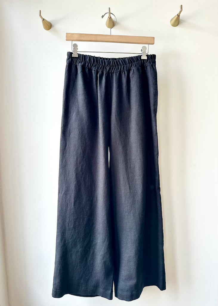 Solaire Linen | Ruth Trousers Black