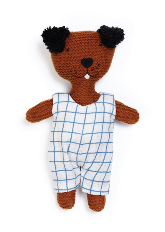 Sophie Home | Cotton Knit Rattle Toy | Dog