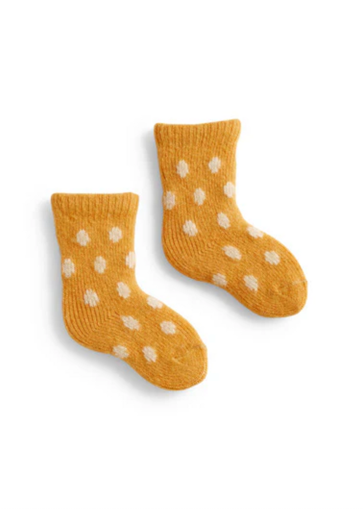 Squash | Baby Dot Wool Cashmere Socks