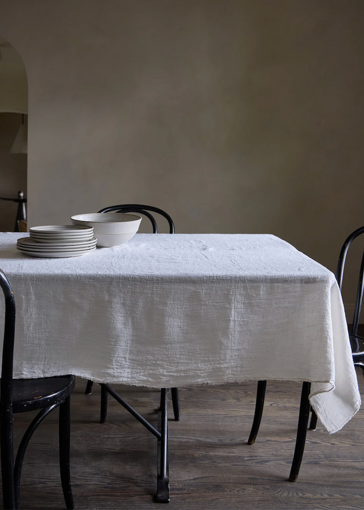 Standard Affair | Philo Tablecloth | White