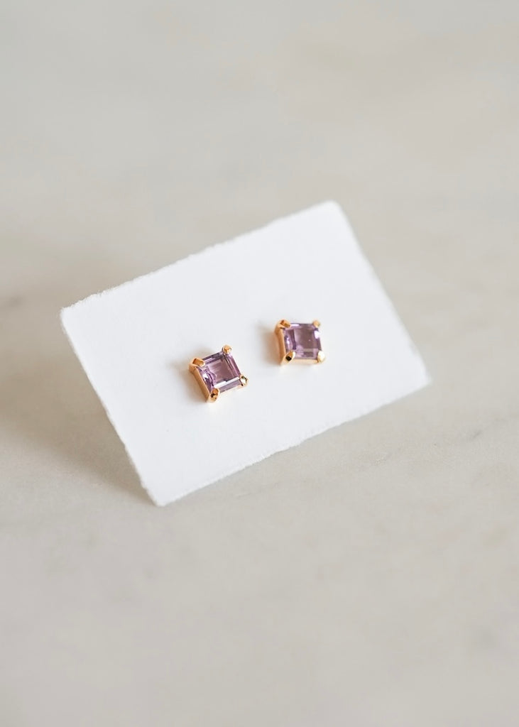 Stephen Estelle | Amethyst Earrings