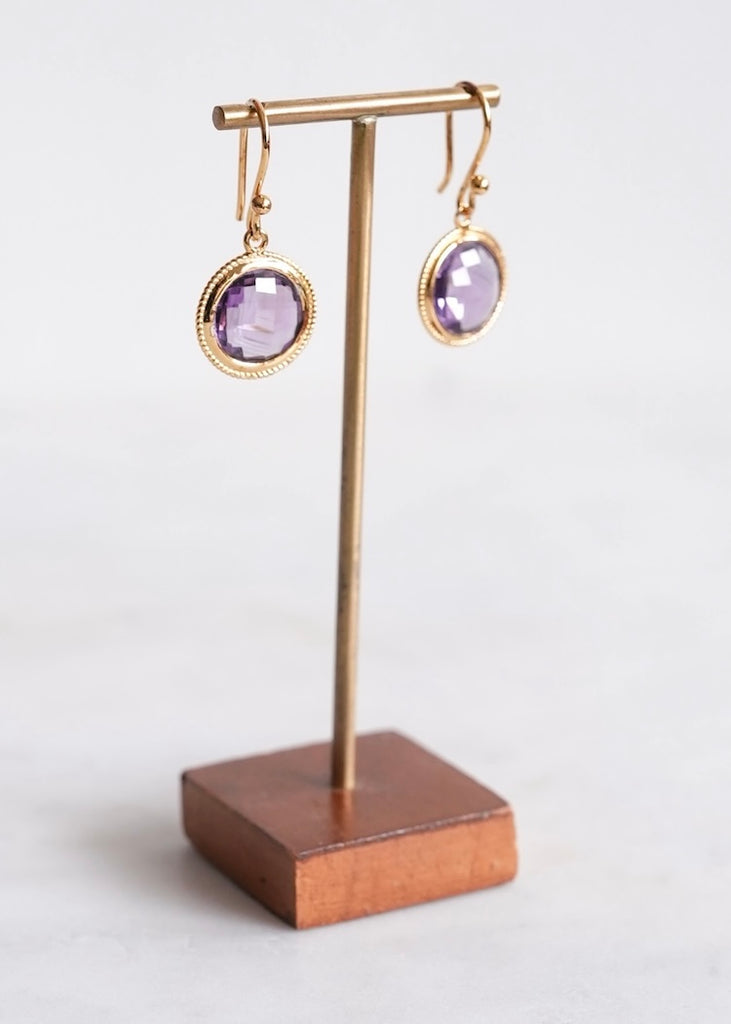 Stephen Estelle | Amethyst Earrings