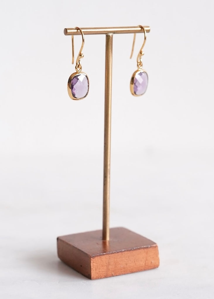 Stephen Estelle | Amethyst Earrings