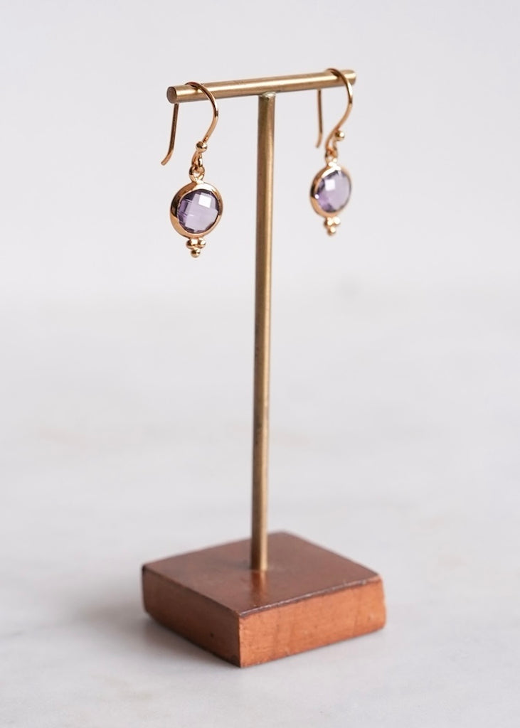 Stephen Estelle | Amethyst Earrings