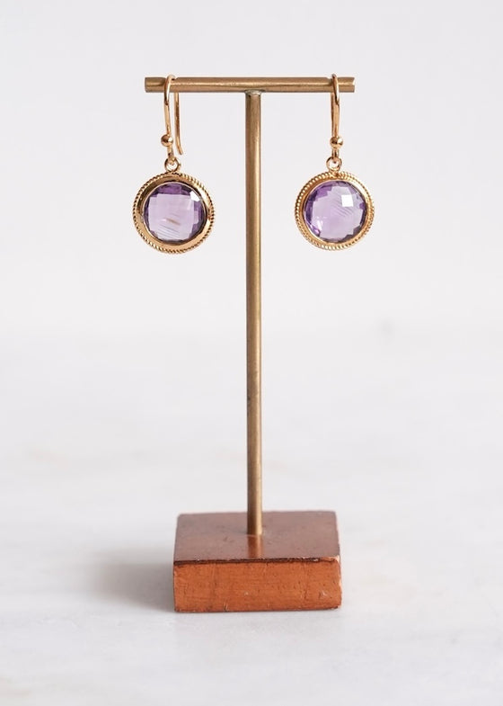 Stephen Estelle | Amethyst Earrings