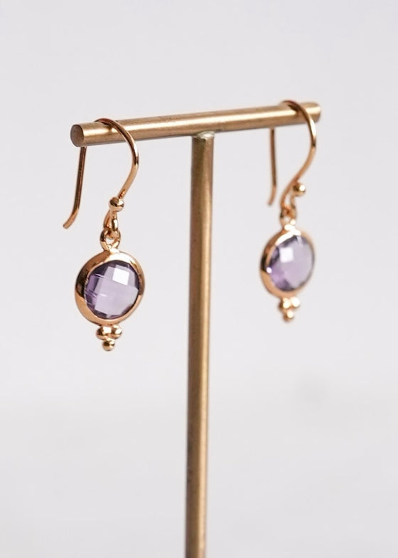 Stephen Estelle | Amethyst Earrings