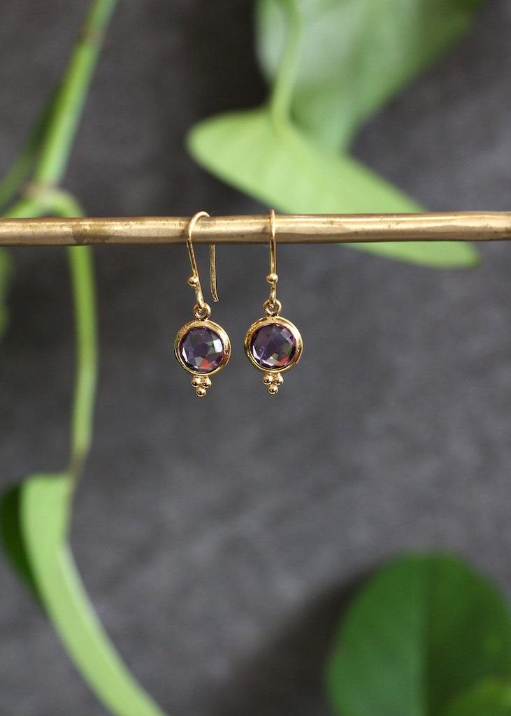Stephen Estelle | Amethyst Earrings