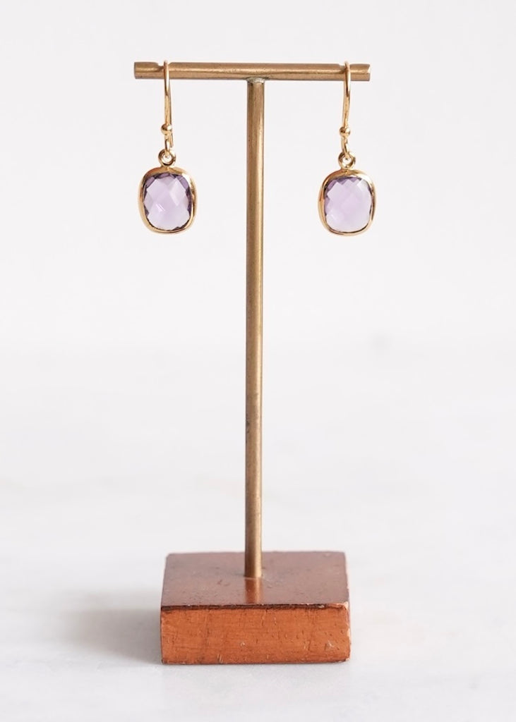 Stephen Estelle | Amethyst Earrings