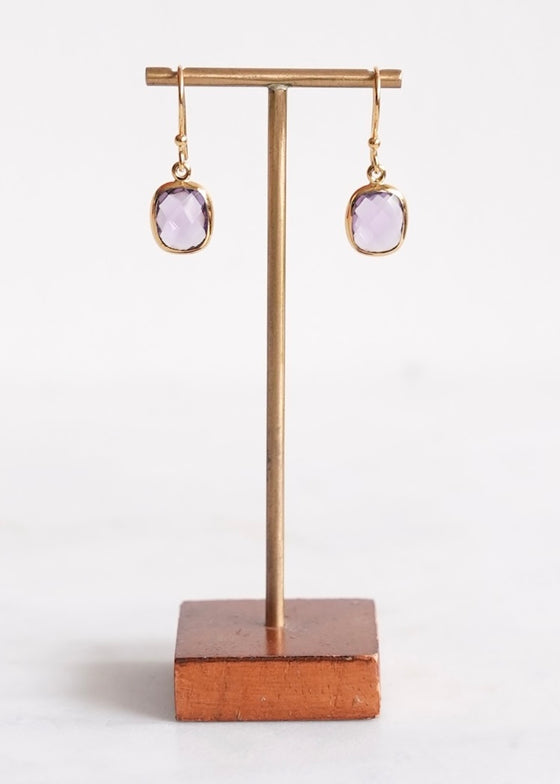 Stephen Estelle | Amethyst Earrings