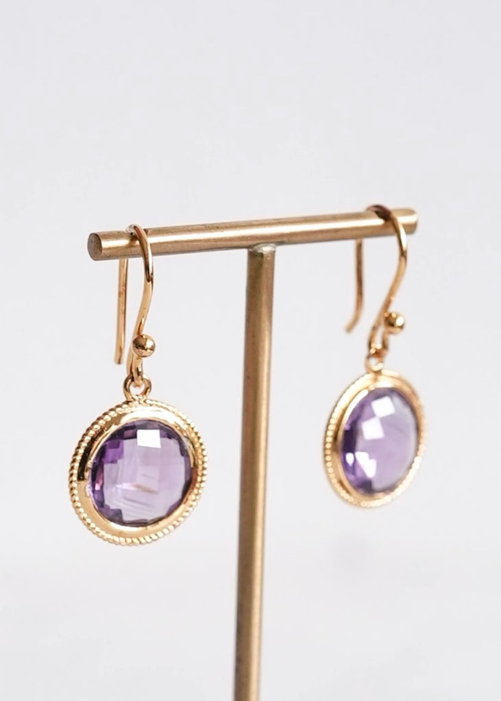 Stephen Estelle | Amethyst Earrings