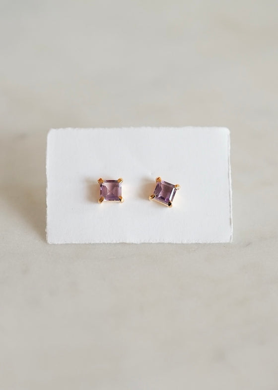 Stephen Estelle | Amethyst Earrings