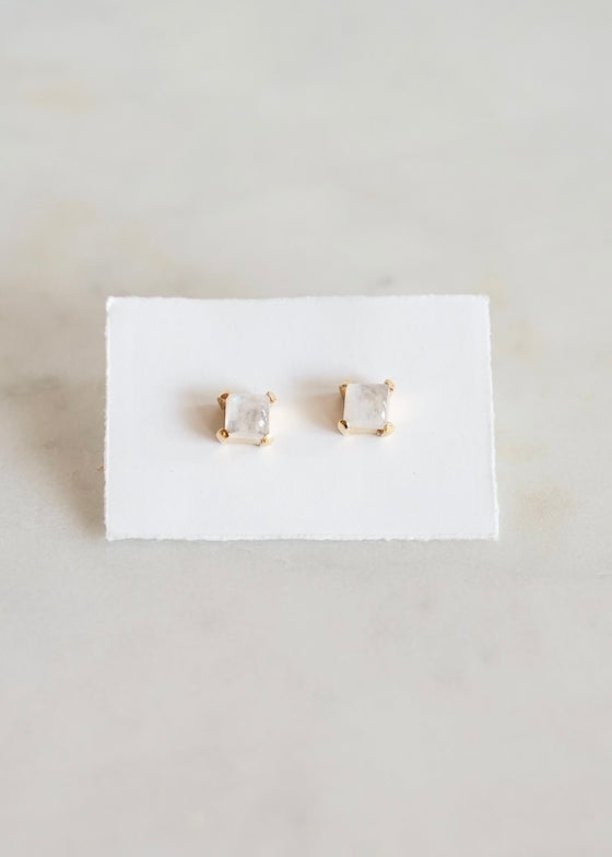 Stephen Estelle | Rainbow Moonstone Earring