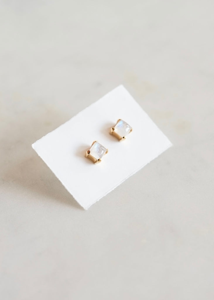 Stephen Estelle | Rainbow Moonstone Earring