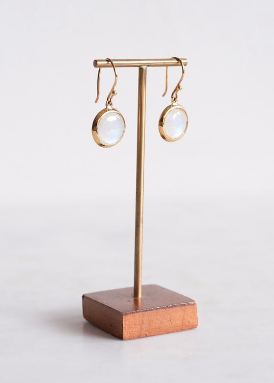 Stephen Estelle | Rainbow Moonstone Earrings