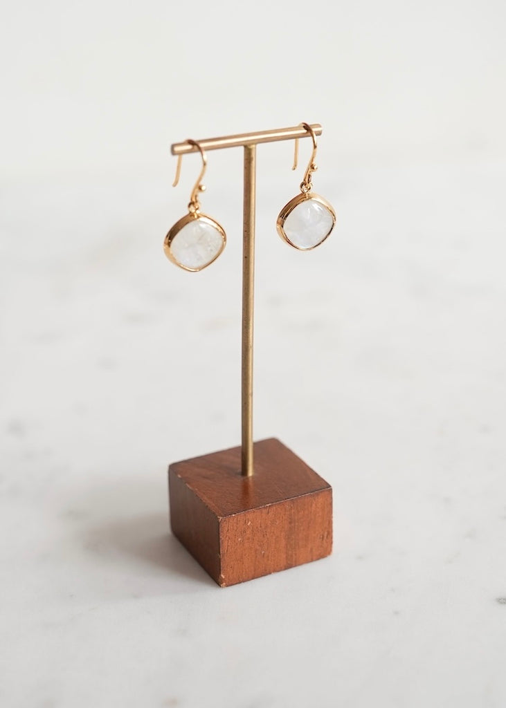 Stephen Estelle | Rainbow Moonstone Earrings