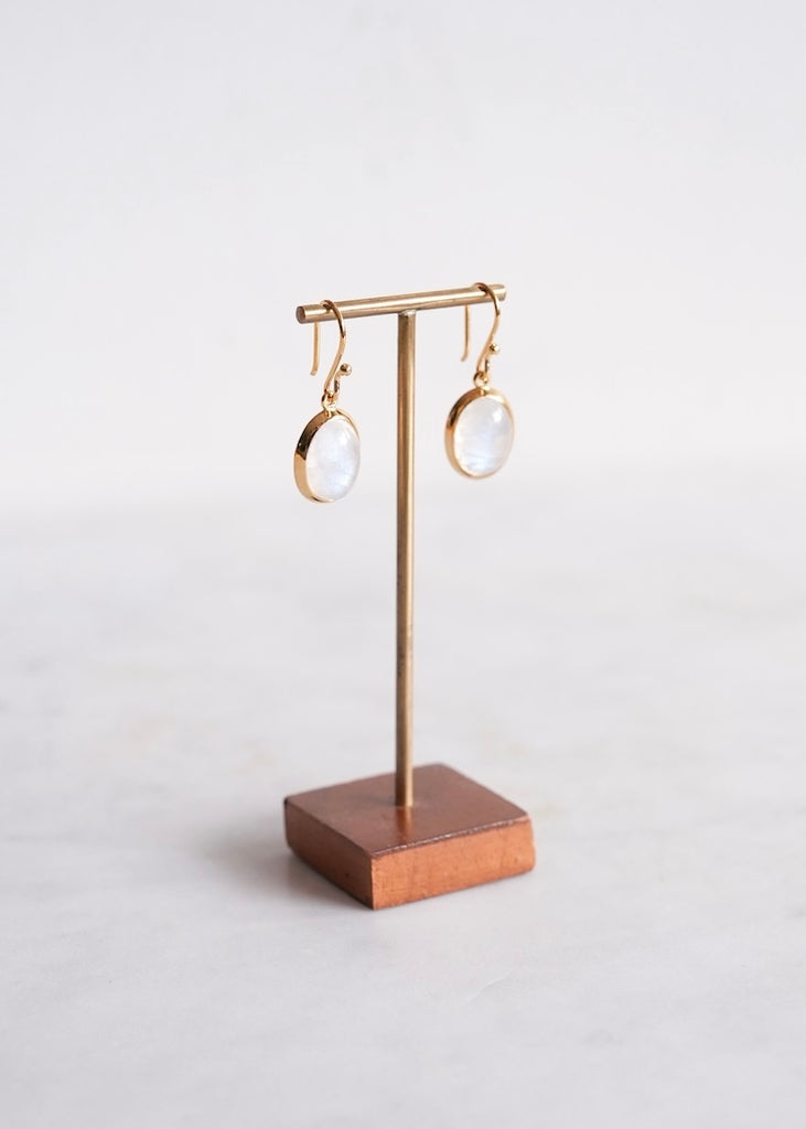 Stephen Estelle | Rainbow Moonstone Earrings