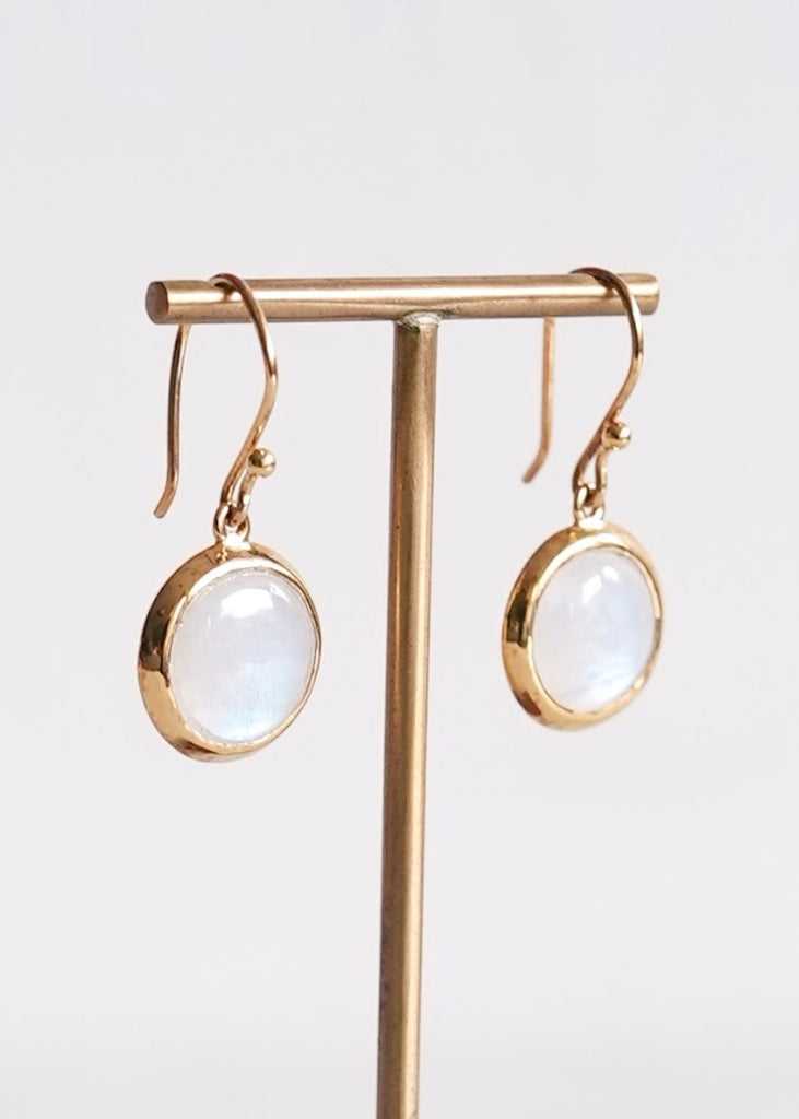 Stephen Estelle | Rainbow Moonstone Earrings