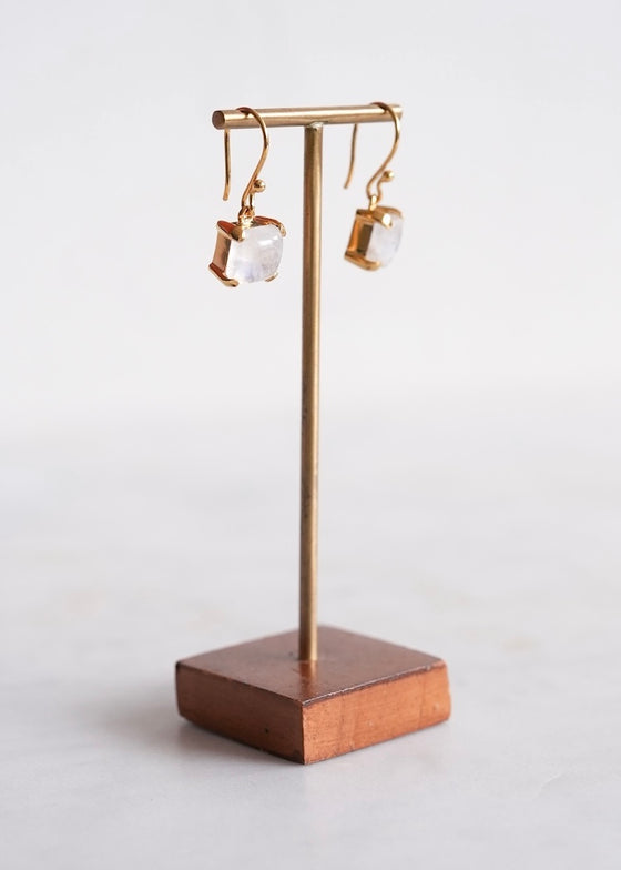 Stephen Estelle | Rainbow Moonstone Earrings