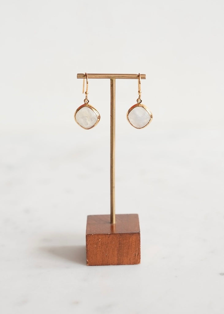Stephen Estelle | Rainbow Moonstone Earrings