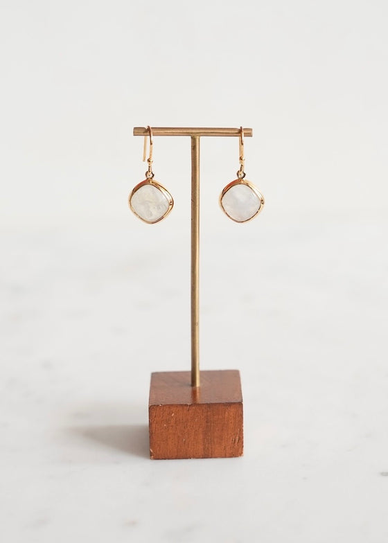 Stephen Estelle | Rainbow Moonstone Earrings